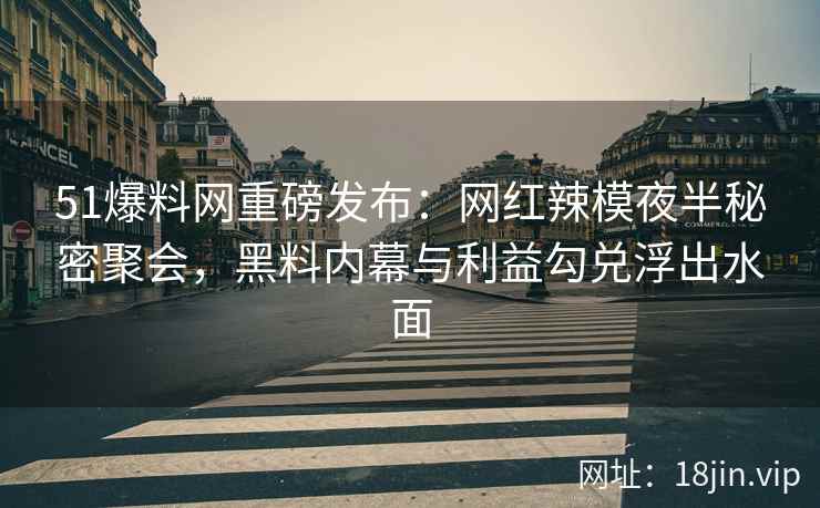 51爆料网重磅发布：网红辣模夜半秘密聚会，黑料内幕与利益勾兑浮出水面